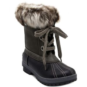 NEW London Fog LFW-Milly Boots Black/Charcoal Womens Size 7M